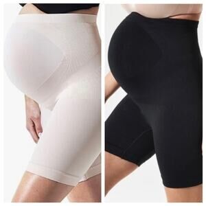 Lot of 2 BLANQI Everyday High-waisted Maternity Belly Girlshort Sz Small S